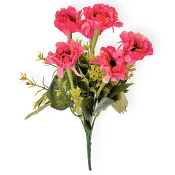 Buchet Artificial 6 Mini Gerbera Roze