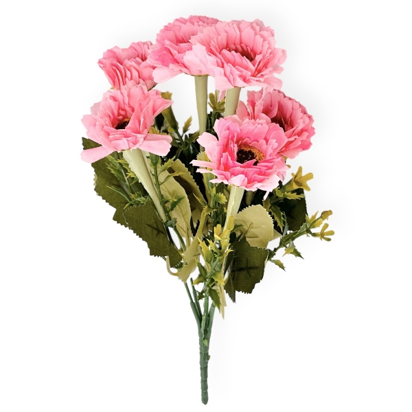 Buchet Artificial 6 Mini Gerbera Roz